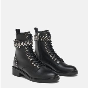 NWT Zara Combat Boots